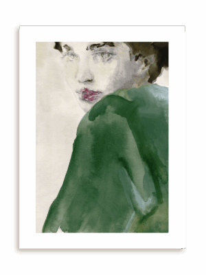 Plakat W zieleni bez ramy