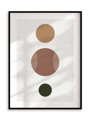 Plakat Mid century modern style w ramie aluminiowej