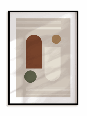 Plakat Mid century modern style III w ramie aluminiowej