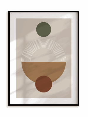 Plakat Mid century modern style IV w ramie aluminiowej