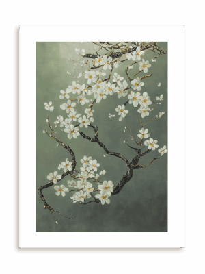 Plakat Kwitnąca wiśnia bez ramy