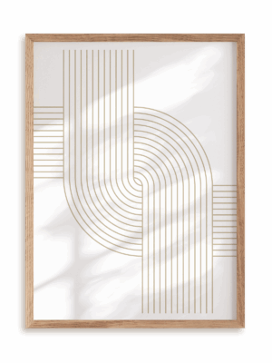 Plakat Dwie drogi w ramie drewnianej