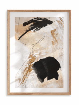 Plakat Poplamiony II w ramie drewnianej