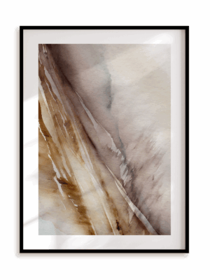 Plakat Swobodne plamy II w ramie aluminiowej