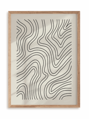 Plakat Skomplikowane w ramie drewnianej