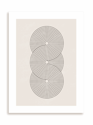 Plakat W geometrycznej nieskończoności bez ramy
