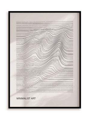 Plakat Minimalist art w ramie aluminiowej