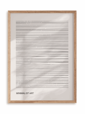 Plakat Minimalist art II w ramie drewnianej