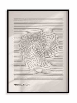 Plakat Minimalist art III w ramie aluminiowej