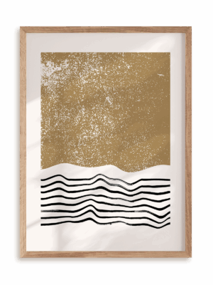 Plakat Plaża w ramie drewnianej