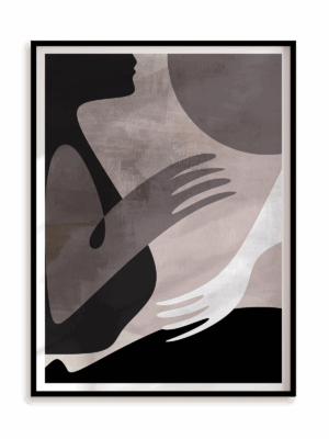 Plakat W relacji w ramie aluminiowej