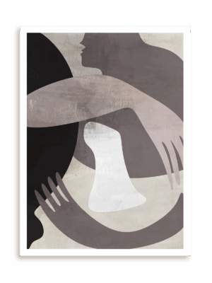 Plakat W komplikacji bez ramy