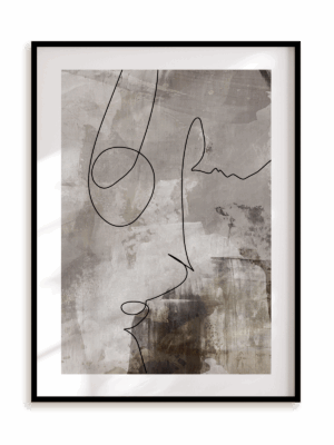 Plakat Swobodny w ramie aluminiowej