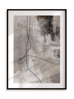 Plakat Swobodny II w ramie aluminiowej