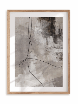 Plakat Swobodny II w ramie drewnianej