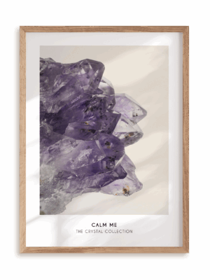 Plakat Crystal collection w ramie drewnianej