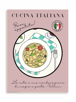 Plakat Kuchnia włoska bez ramy