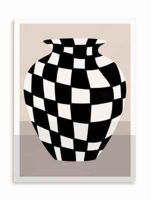 Plakat Wazon w kratkę bez ramy