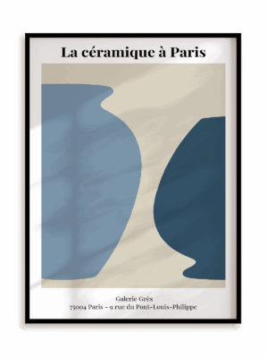 Plakat Wystawa ceramiki w ramie aluminiowej