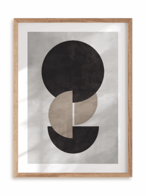 Plakat Szykowna kompozycja III w ramie drewnianej