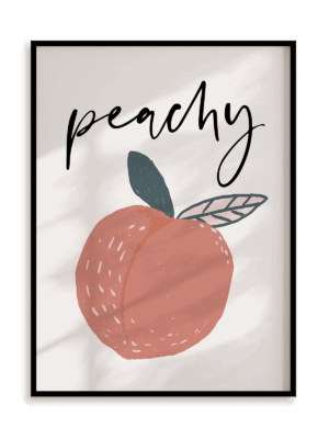 Plakat Peachy w ramie aluminiowej
