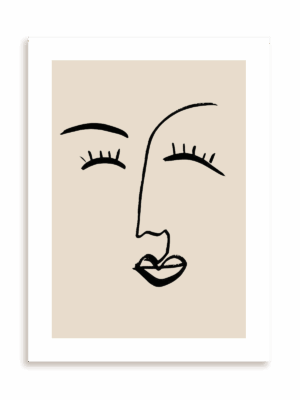 Plakat Z uśmiechem bez ramy