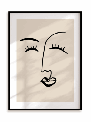 Plakat Z uśmiechem w ramie aluminiowej