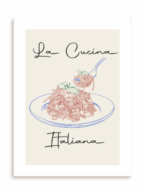 Plakat La Cucina Italiana bez ramy