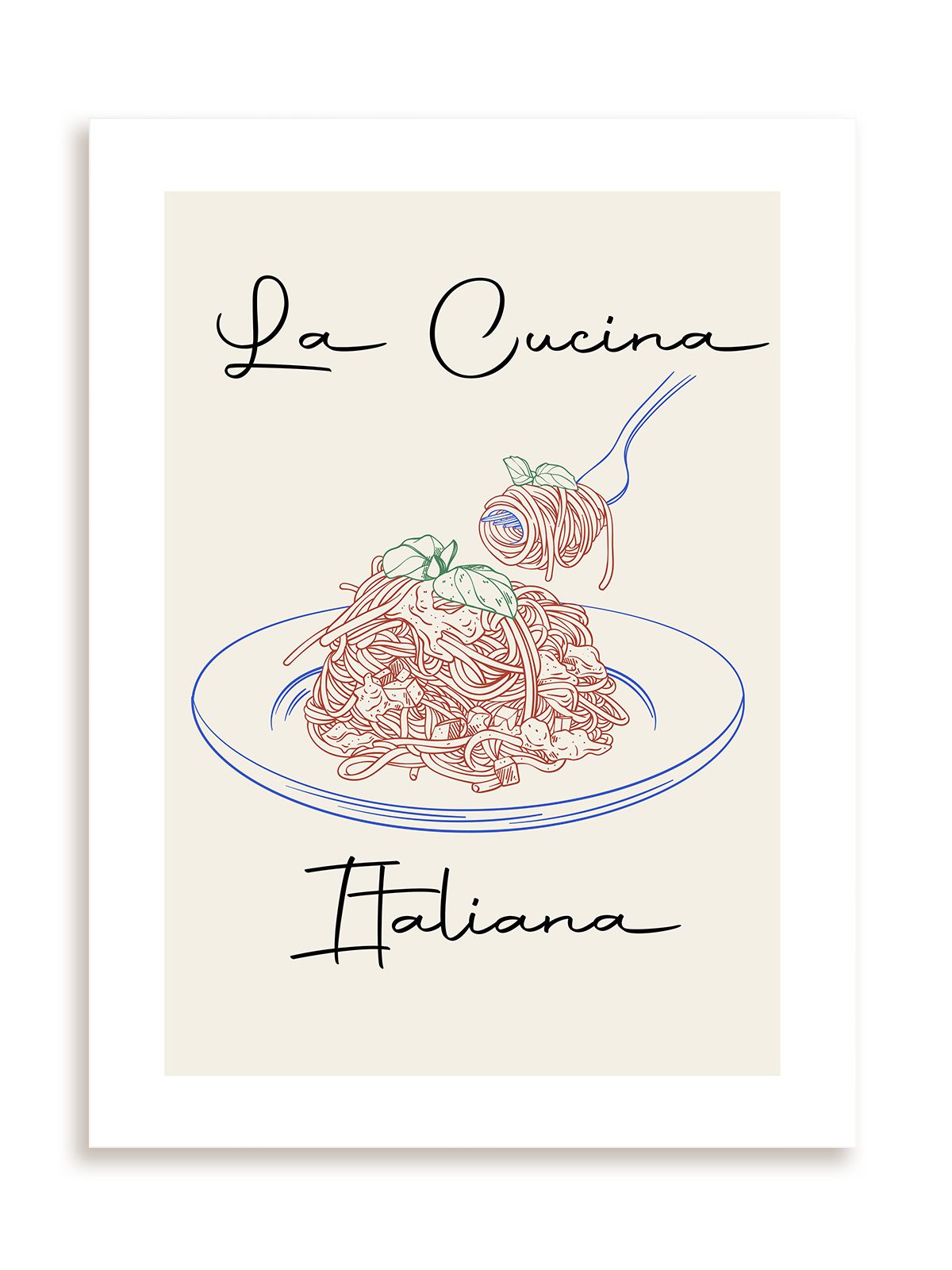 Plakat La Cucina Italiana bez ramy