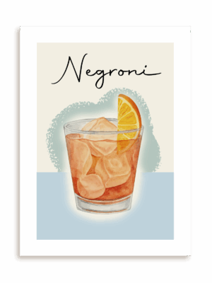 Plakat Negroni bez ramy