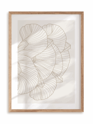 Plakat Wachlarze w ramie drewnianej