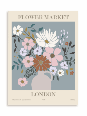 Plakat Flower market: London bez ramy