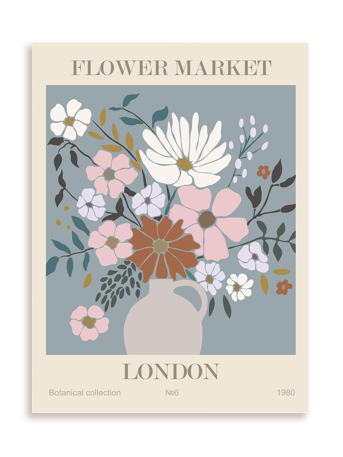 Plakat Flower market: London bez ramy