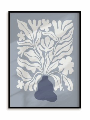 Plakat Zilustrowany w ramie aluminiowej