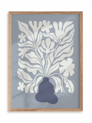 Plakat Zilustrowany w ramie drewnianej