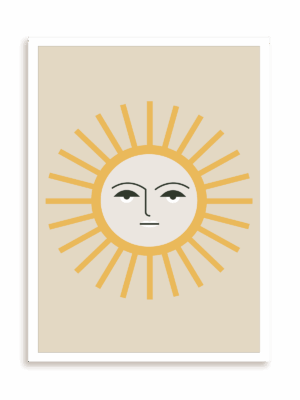 Plakat Oblicze słońca bez ramy