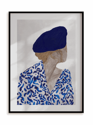 Plakat Paryżanka w ramie aluminiowej