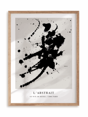 Plakat Plama w ramie drewnianej