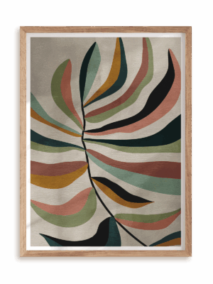 Plakat Płomienny w ramie drewnianej