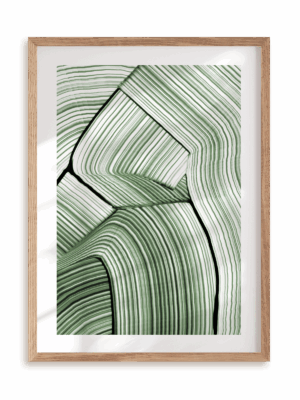 Plakat Malujemy na zielono w ramie drewnianej