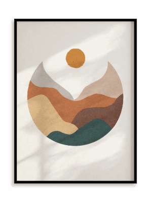 Plakat Ziemia w ramie aluminiowej