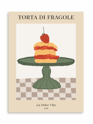 Plakat Torcik truskawkowy bez ramy