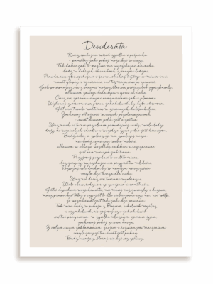 Plakat Desiderata II bez ramy