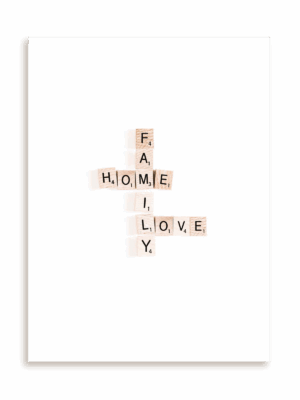 Plakat Family home love bez ramy