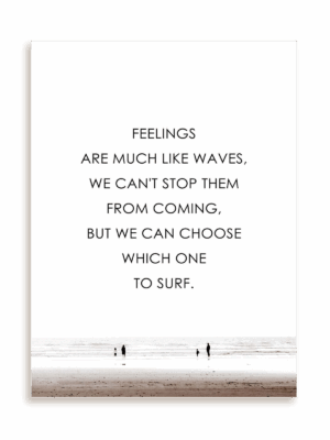 Plakat Feelings are like waves bez ramy