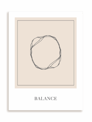 Plakat Abstract Balance bez ramy