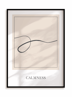 Plakat Abstract Calmness w ramie aluminiowej
