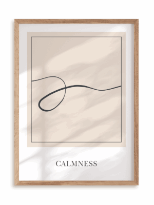 Plakat Abstract Calmness w ramie drewnianej