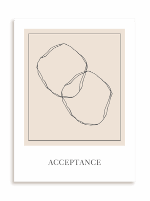 Plakat Abstract Acceptance bez ramy