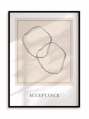 Plakat Abstract Acceptance w ramie aluminiowej